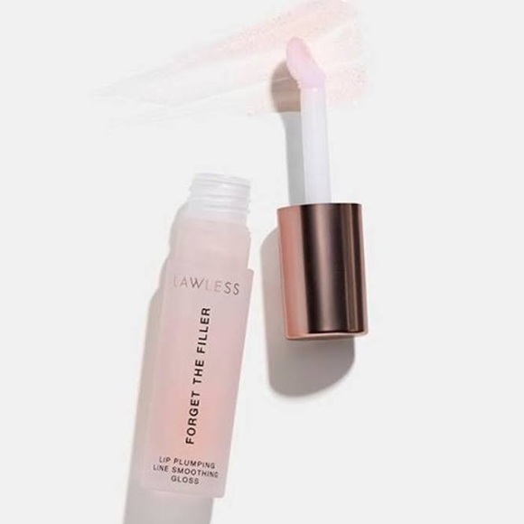 LAWLESS Other - NIB LAWLESS Forget The Filler Lip Plumper Line Smoothing Gloss Rosy Outlook